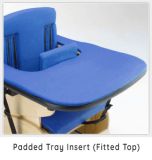 Hardrock special needs adaptive seating system accessory – Padded Tray Insert Top Fitted for comfort and protection.