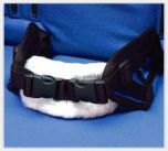 Hardrock special needs adaptive seating system accessory – 4-Point Padded Pelvic Harness to secure proper hip/pelvic alignment.