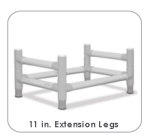 Inspired By Drive Contour Extensions Legs, No Casters, for Deluxe & Supreme Bath Chair   