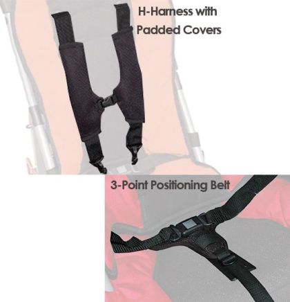 Convaid Rodeo Adaptive Stroller Harness Options